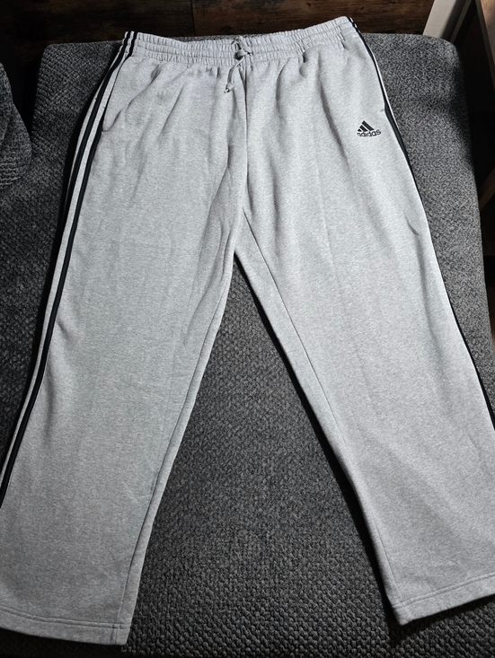 adidas Other - Adidas gray sweatpants with classic black 3-stripe detail and embroidered logo